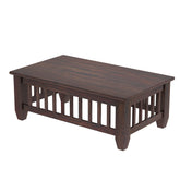 Trinity  Solid Sheesham Wood Coffee Table (Walnut Finish)